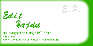 edit hajdu business card